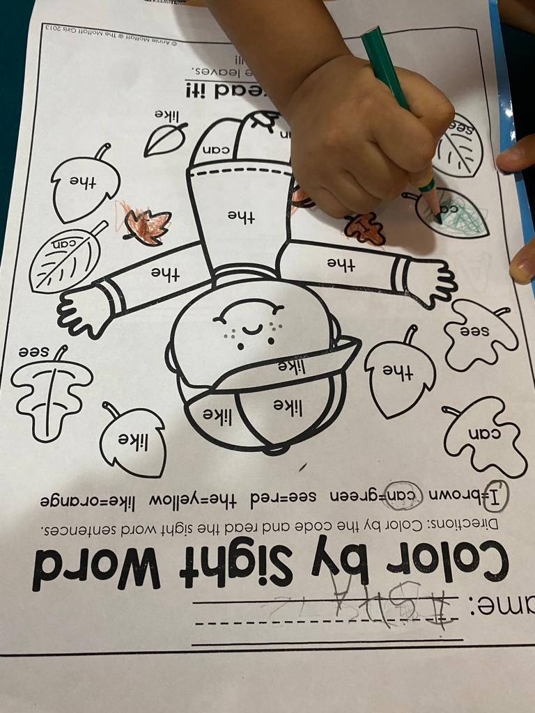 A child working on a hands-on activity at Srijan
